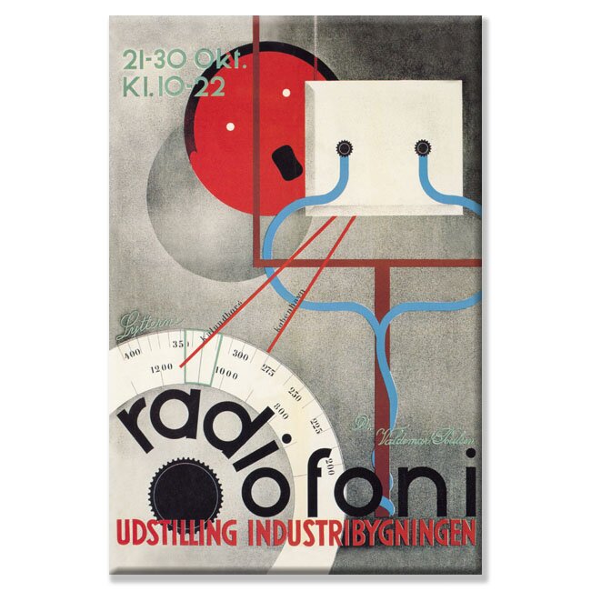 Buyenlarge Radiofoni Udstilling Industrigningen On Canvas by Arne